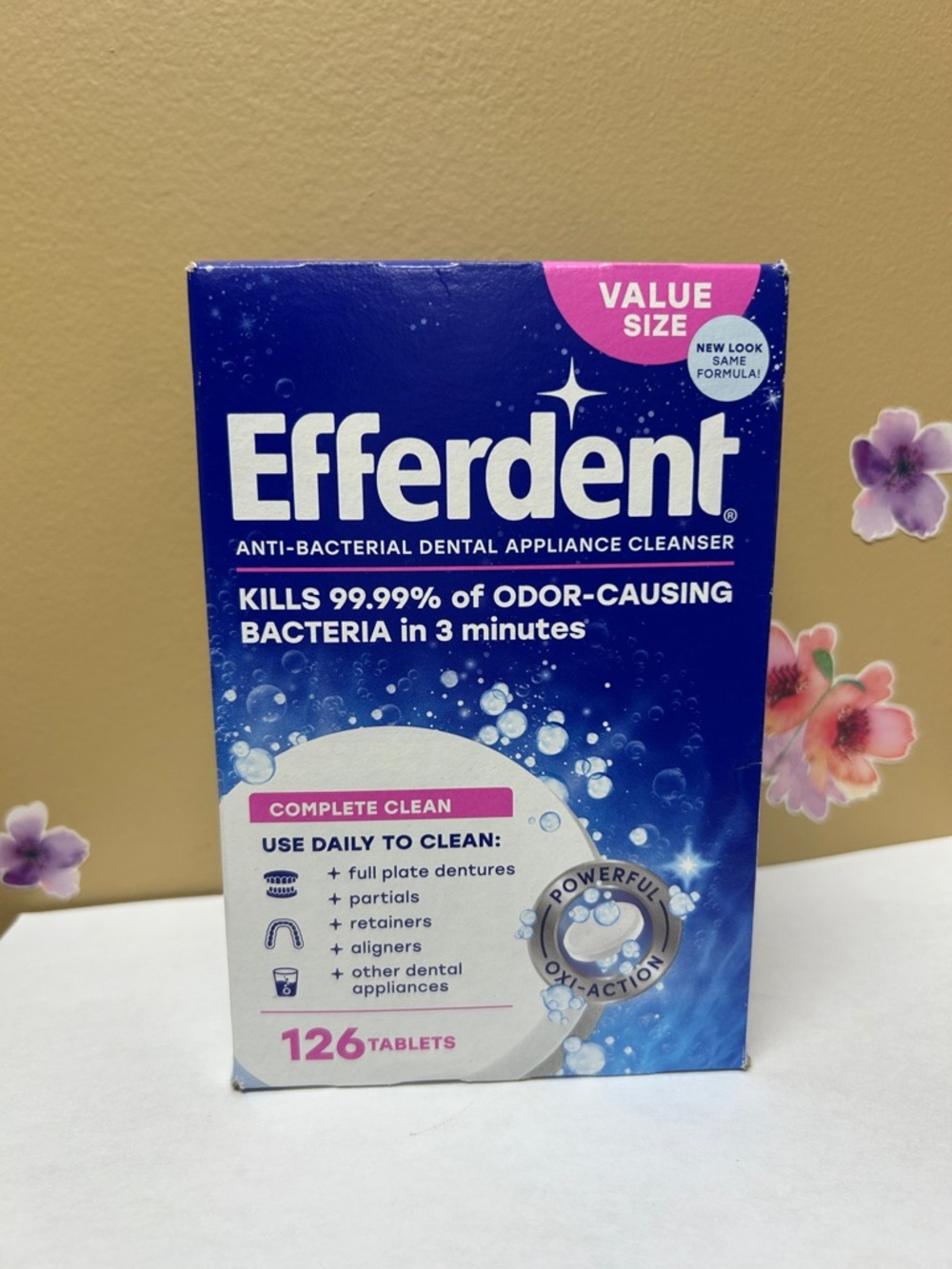 Efferdent Denture Cleaner Tablets - 126 Tablets - Value Size